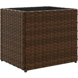 Furnova Vrtno cvetlično korito rjavo 36x30x32 cm poli ratan, (22014489) | Shoptok.si