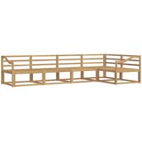  Set vanjskih sofa 5 pcs Bijela 325 x 166,5 x 73 cm | shoptok.hr