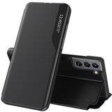  Etui/ovitek s prednjim okencem za Samsung S22 Plus, Črn | Shoptok.si