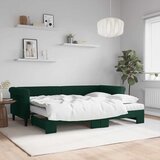  Dnevni krevet na razvlačenje tamnozeleni 80 x 200 cm baršunasti | shoptok.hr