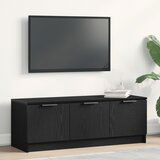 vidaXL TV kabinet Crni hrast Konstruirano drvo Srednji Moderni TV stalak | shoptok.hr
