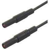 SKS Hirschmann 4 mm safety test lead\, silicone\, 2x plugs straight\, 100 cm, (20423151) Cene