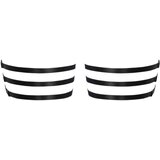 Cottelli Triple Suspender Garters with Rhinestones 2461277 Black L/XL | Shoptok.si