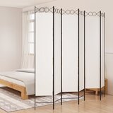vidaXL Paravan 6-delni bel 240x220 cm blago Cene