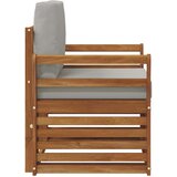  Zunanji kavč Masivno akacijevo les in poliester Naravna, (5000271087) | Shoptok.si