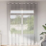 vidaXL Voile zavjese s ušicama 2 kom svijetlosive 140x300 cm Cijene