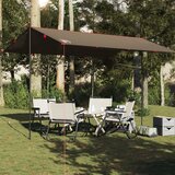 vidaXL Cerada za kampiranje smeđa 406x306 cm vodootporna | shoptok.hr