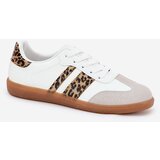Boto Low Women's Sneakers Made Of Eco Leather Leopard Print White Nonalorin | shoptok.hr