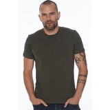 Dewberry T8569 BIKE COLLAR MEN'S T-SHIRT-DARK KHAKI Cene