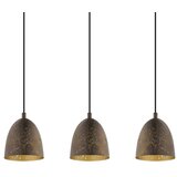Eglo Safi viseća lampa 3xE27, 70 cm, smeđa/zlatna, 49871 | shoptok.hr
