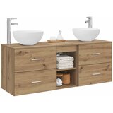  Set ormarića za kupaonicu 3 kom. Hrast artisan Smeđa 49,5 x 41 x 64,5 cm | shoptok.hr
