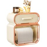 INF Luksuzna dvoslojna škatla za robčke brez vrtanja z predalom Beige, (5000253752) | Shoptok.si
