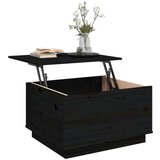  Stolić za kavu crni 60 x 50 x 35 cm od masivne borovine | shoptok.hr