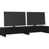  Stalak za monitor s ladicama Crni hrast 100x27x15 cm Konstruirano drvo | shoptok.hr