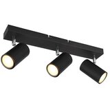 Globo spot lampa 3XGU10 crni robby Cene