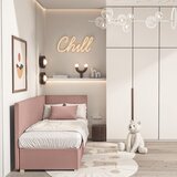 Ghado Roza kutni dječji krevet s prostorom za odlaganje s madracem 90x200 cm Flexi - | shoptok.hr