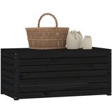  Vrtna kutija crna 101 x 50,5 x 46,5 cm od masivne borovine | shoptok.hr