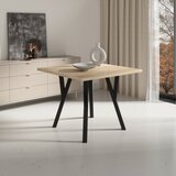 ADRK Moderni blagovaonski stol RODOS 83, 80x80 cm - SONOMA-CRNA Cijene