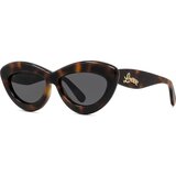 Loewe Curvy Havana Cat Eye Sunglasses ONE SIZE (54) Havana/Siva Cene
