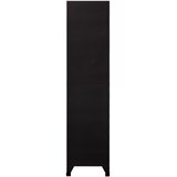 Ormarić s ključem crni 90 x 45 x 180 cm čelični | shoptok.hr