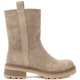 Shelvt Beige boots on a thick sole with an ankle upper | shoptok.hr