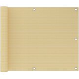 Balkonski zastor bež 75 x 400 cm HDPE | shoptok.hr