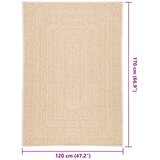  Tepih ZIZUR 120 x 170 cm s izgledom jute unutarnji i vanjski | shoptok.hr