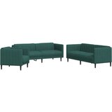 vidaXL 3-dijelni set sofa tamnozeleni od tkanine Cijene