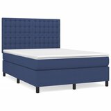  The Living Store Box spring postelja z vzmetnico moder 140x190 cm blago - Box Spring Postelja, (21450029) | Shoptok.si