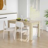  Blagovaonski stol boja hrasta sonome 140 x 74,5 x 76 cm iverica | shoptok.hr
