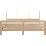 vidaXL Posteljni okvir brez vzmetnice 180x200 cm trdna borovina | Shoptok.si
