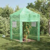  Staklenik s sklopivim okvirom Zelena 200 x 200 x 300 cm Željezo | shoptok.hr