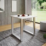 MID.YOU JEDILNA MIZA, srebrne barve, bela | Shoptok.si