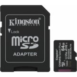 Micro SD card Kingston 64 GB SDCS3/64GB Class10 Canvas Select Plus SD adapter;100MBs Read,Class 10 UHS-I | Eponuda.ba
