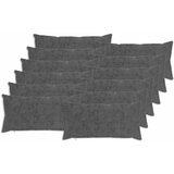  Presvlaka za jastuk 12 kom. HEERLEN Tamnosiva 40 x 80 cm | shoptok.hr
