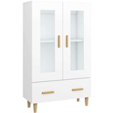  Visoka omarica bela 70x31x115 cm inženirski les, (20600700) | Shoptok.si