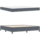  Krevetna konstrukcija Tamno siva 200 x 200 cm tkanina Zagasitosiva | Shoptok.si