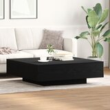 vidaXL Stolić za kavu Crni hrast Drvo 100 x 100 x 31 cm Izdržljiv Cijene