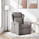 vidaXL Masažni naslanjač taupe blago | Shoptok.si