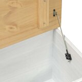 STORAGE box s ladicama Bijelo 90 x78 x 45 cm Čvrsto borovo drvo - Bijelo Slike