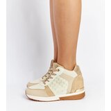 Gemre Beige Wedge Sneakers Chestnut | Shoptok.si