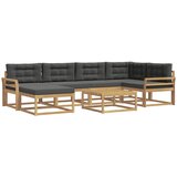  Set vanjskih sofa 7 kom. Bijela i antracit | shoptok.hr