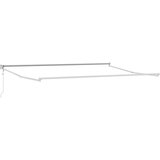  Električni zložljiv senčnik Rumena in Bela 4 x 2 m, (5000252439) | Shoptok.si