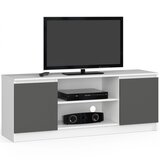 AKORD Tv Omarica, 2 Vrata In 1 Polica, Bela/Siva, (5000331795) | Shoptok.si