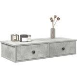 vidaXL Zidna polica s ladicama beton siva 80x34x17cm konstruirano drvo | shoptok.hr