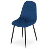 OSKAR ASTI Stolica od Baršuna - Tamnoplava x 2 | shoptok.hr