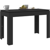  Blagovaonski stol crni 120 x 60 x 76 cm konstruirano drvo | shoptok.hr