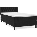 Box spring krevet s madracem crni 90x190 cm baršunasti | shoptok.hr