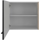 Flex-Well Kuhinjska Zgornja Omarica Capri, Črna, Hrast | Shoptok.si