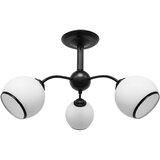 Candellux Lighting Crno-bijela stropna svjetiljka sa staklenim sjenilom 56x56 cm Marinen – | shoptok.hr